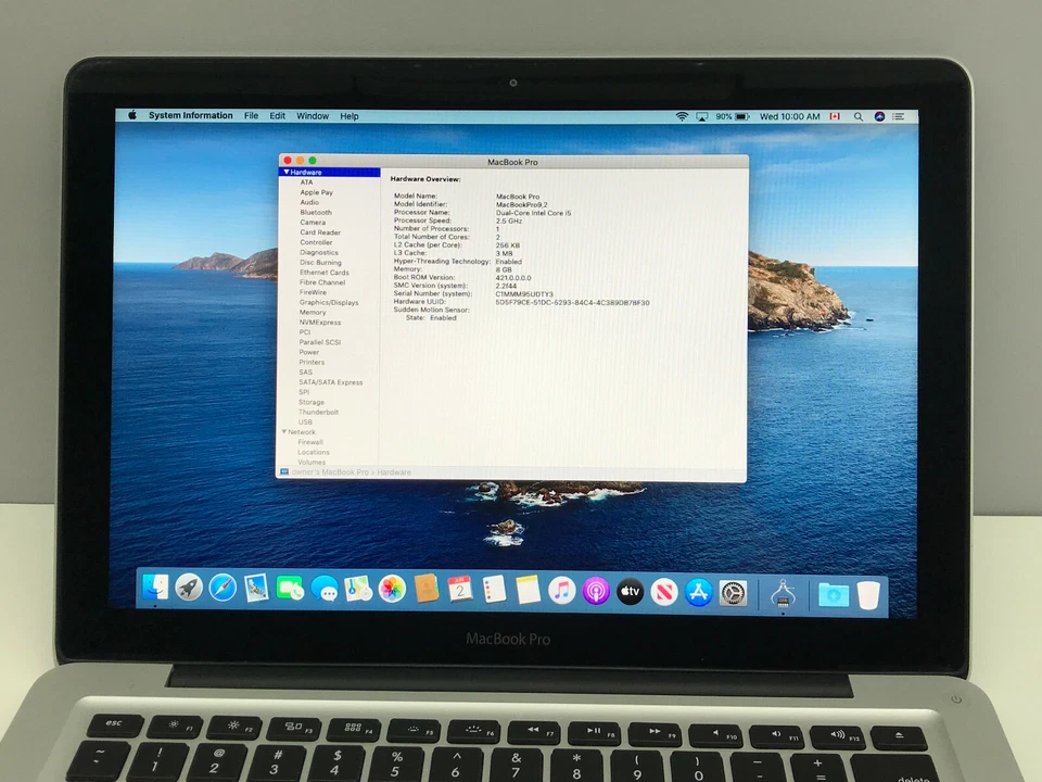 Apple MacBook Pro 13 Core i5 2.5GHz 8GB RAM 256GB SSD Catalina MD101LL/A - Image 3 of 4