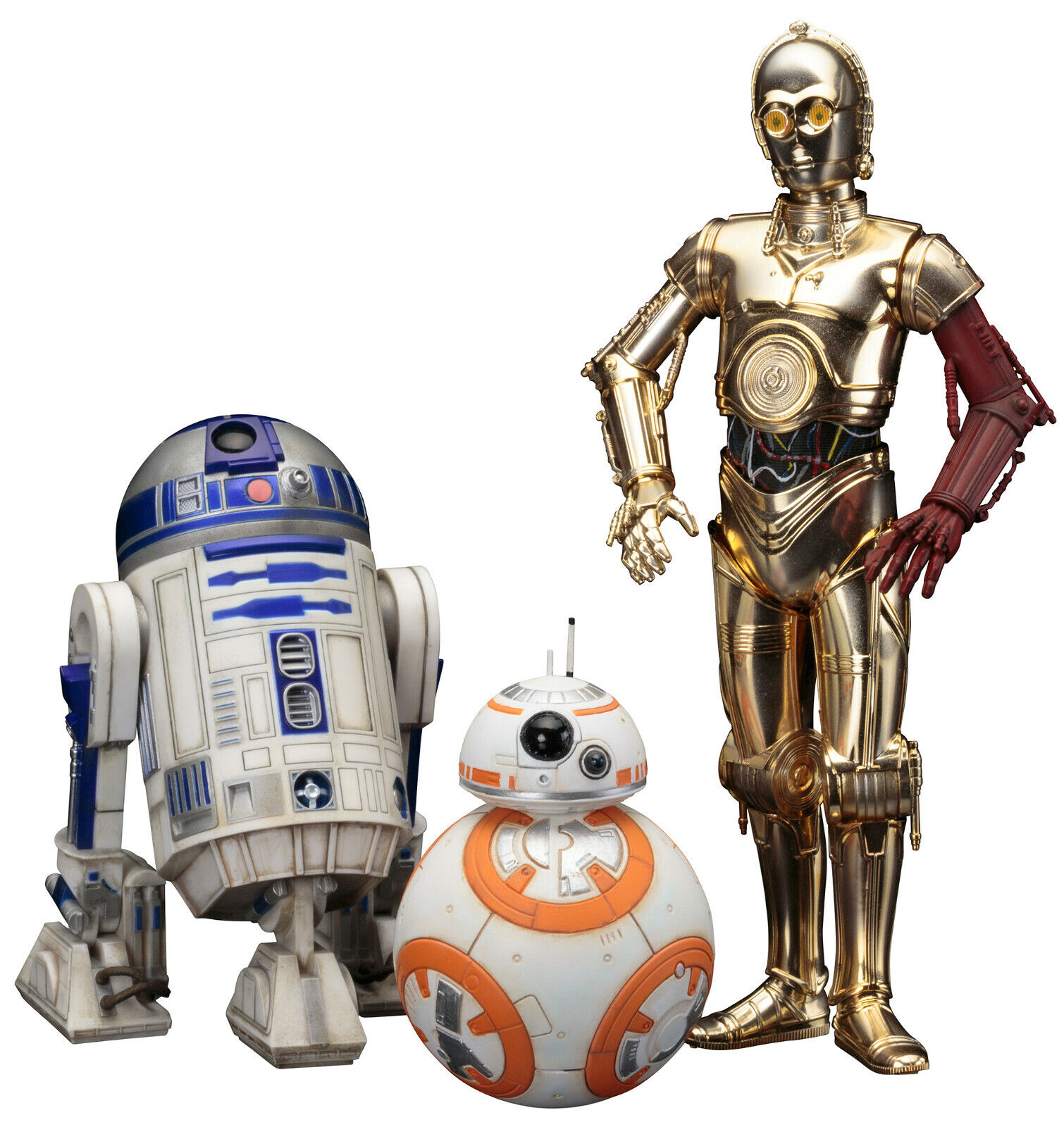 Star Wars The Force Awakens: C-3PO & R2-D2 with BB-8 ArtFX+ Figure Set