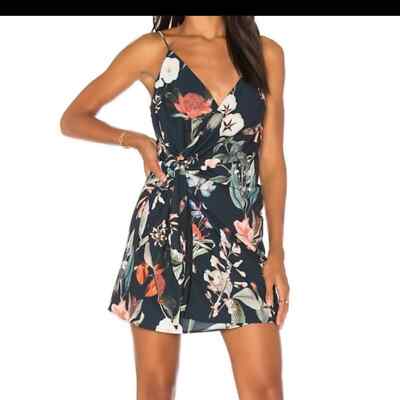 NWT Stylestalker $172 Floral Jasper V Neck Wrap Dress Size XS