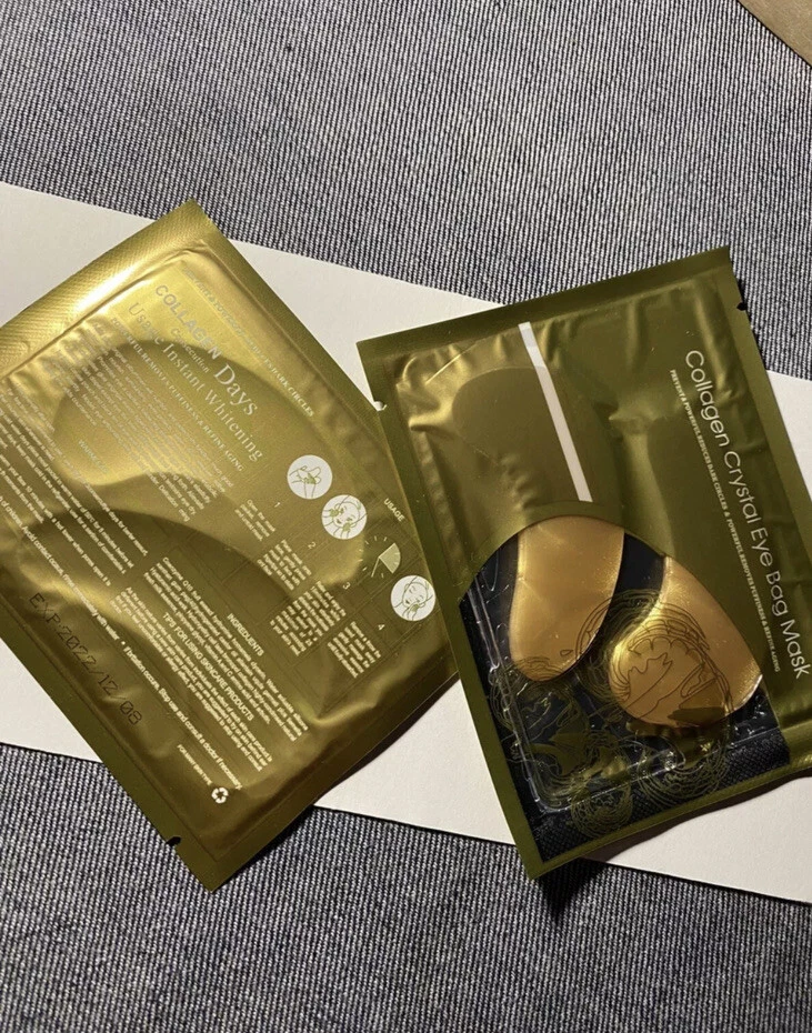 100 Pcs Collagen 24k Gold Under Eye Gel Mask - Anti Ageing Wrinkle Bag Remover - Image 4 of 4