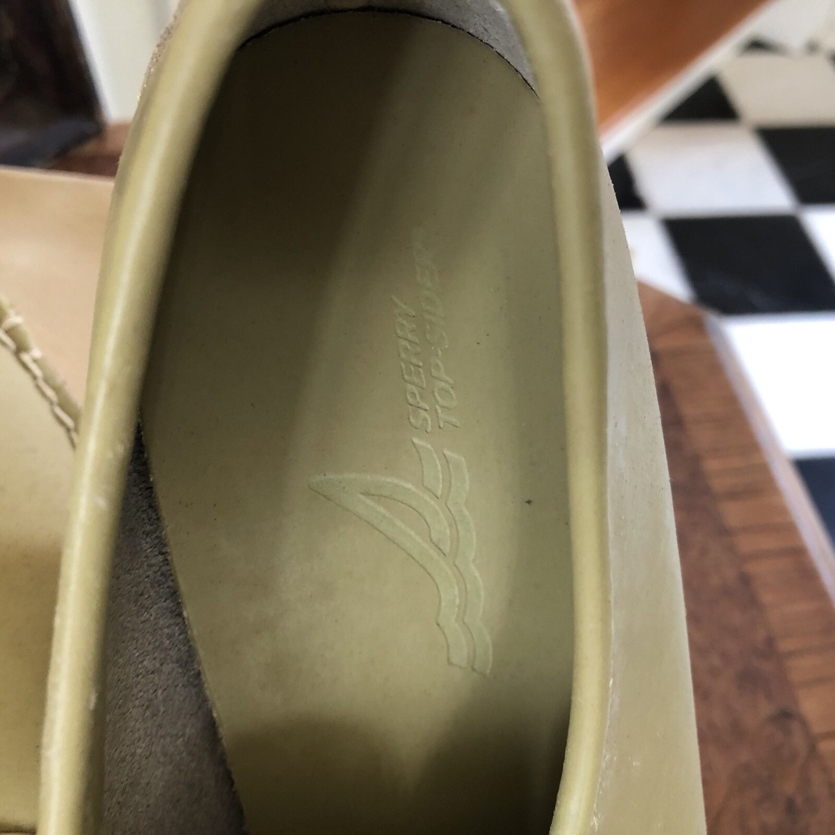 SPERRY Top Sider Leather Oxford Olive Sneakers Men’s 10. STS17827 Topsider cvo_mm Olive | Sperry main image 4