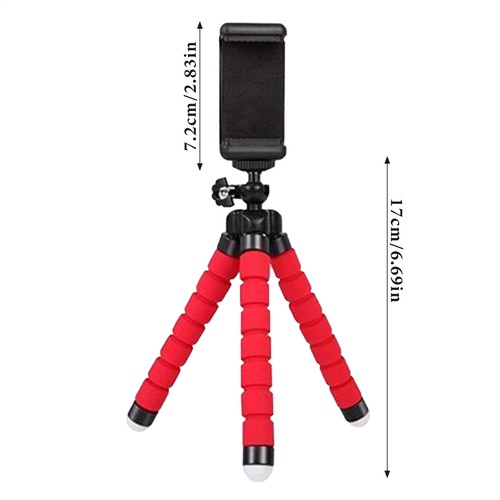 Octopus Adjustable Tripod Stand Flexible Phone Holder For Mobile Phone Bracket - Afbeelding 3 van 15