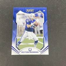 Peyton Manning GOAL LINE 2021 Panini Playoff Football #62 Parallel Card Colts