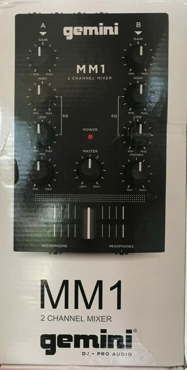 Gemini - MM1 - 2-Channel Analog Mini DJ Mixer | eBay