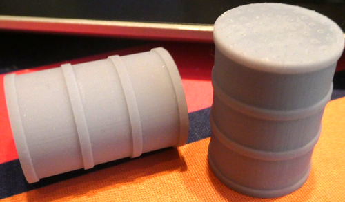 G Scale Model Train Steel Drum 55 Gallon Hollow, Lot of 2, 1:24 - Picture 2 of 2
