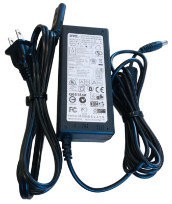 DVE Switching Power Supply DSA-36W-12 Adapter 12V 2.5A 3.5mm Level 3 Tested