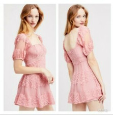Free People Women's NWT "Be your Baby" Lace Mini Dress (Orig. $128)