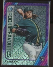 AJ A.J. Puk 2020 Bowman Mega Box Mojo Purple Refractor RC /250 Rookie Card SP