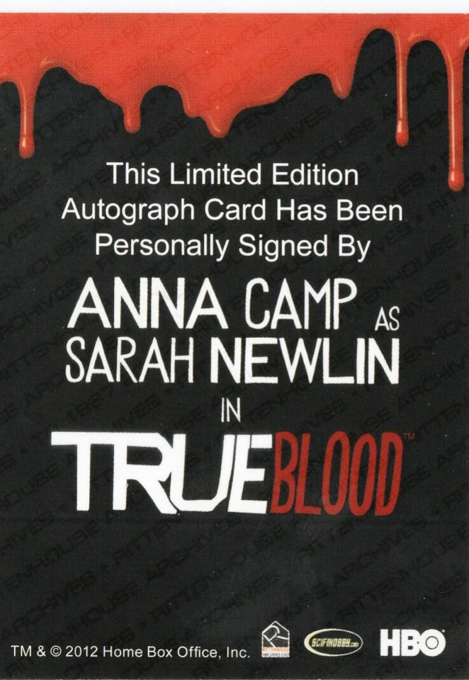 Cartão de autógrafo True Blood Premiere 2012 Allan Hyde como Godric - Imagem 2 de 3