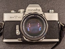 Minolta SRT-101 35mm SLR Film Camera with 58mm F1.4 MC Rokkor PF Lens