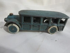 1930's A C Williams Toy Cast Iron Limousine Car Cab Blue 4.5" Long