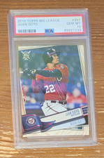 2019 Topps Big League #397 Juan Soto Rookie PSA 10 POP 4