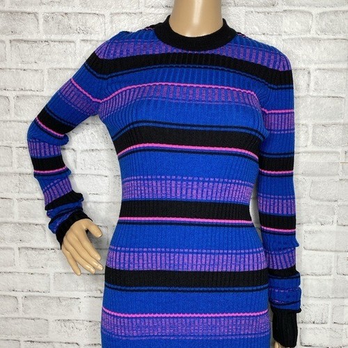 Maison Martin Margiela wool striped ribbed dress midi s small - Picture 7 of 10