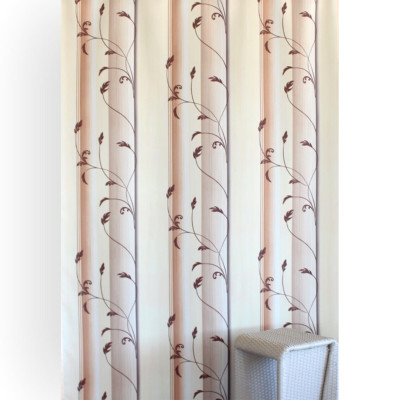 Vorhang Dekoschal Gardine Maßanfertigung   Wählbare Höhe 80-300 cm LAURIA BEIGE