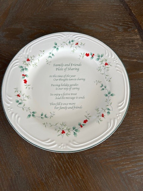 Pfaltzgraff Winterberry Family and Friends Plate of Sharing 12" COOKIE PLATE EUC