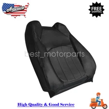 Driver Top Lean Back Perforated Leather Seat Cover Black For 08-12 Buick Enclave