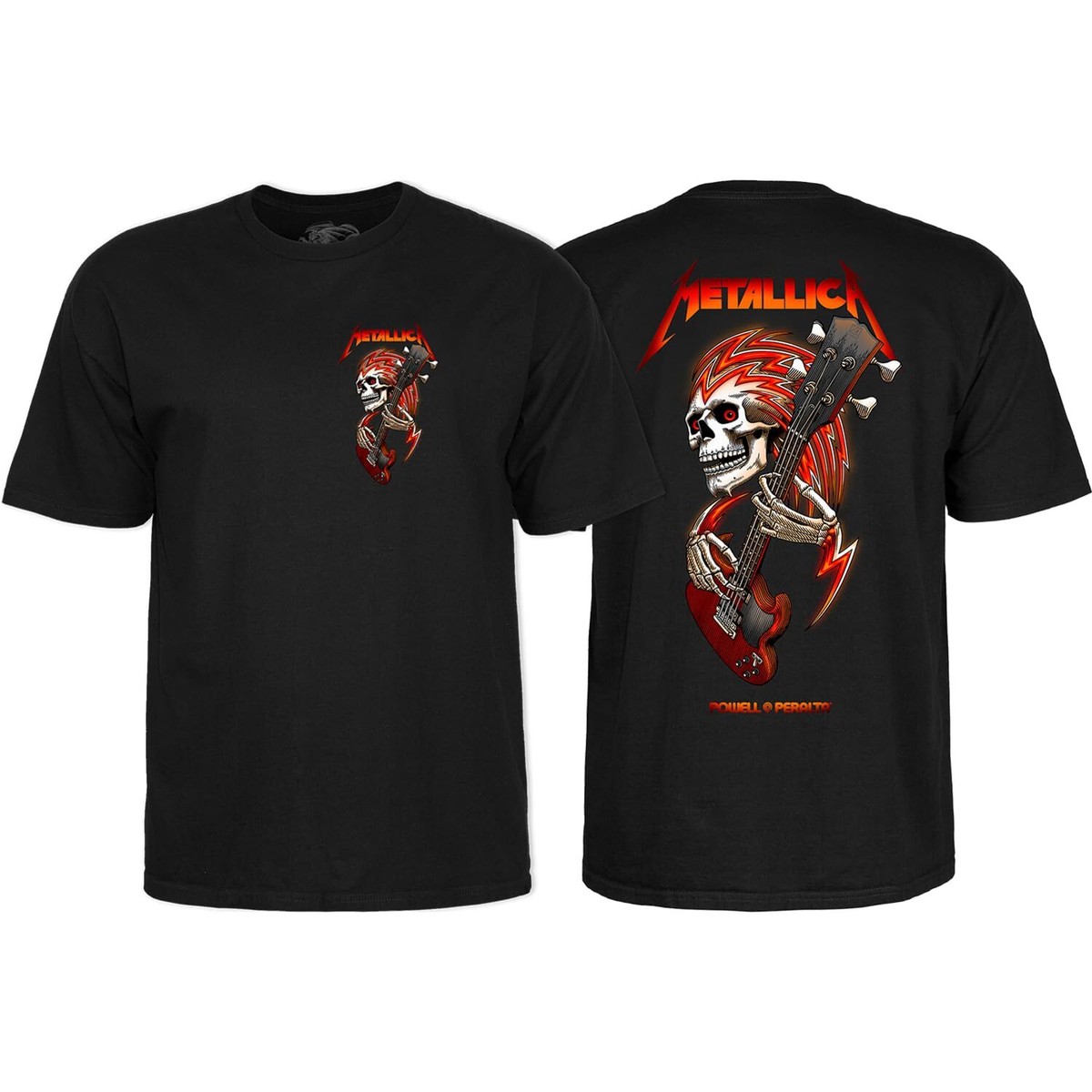 PoWell Peralta Metallica Collab T-Shirt - Size: Small Black | eBay