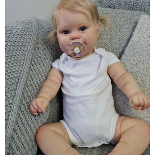 24 Inch Reborn Baby Doll Maddie 3D Paint Skin With Vein Girl Princess Toddler - Bild 3 von 4