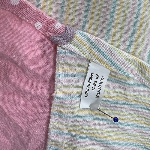 Delantal adulto/adolescente huevo de Pascua excelente cocinero rosa blanco rayas usado en excelente estado - Imagen 10 de 14