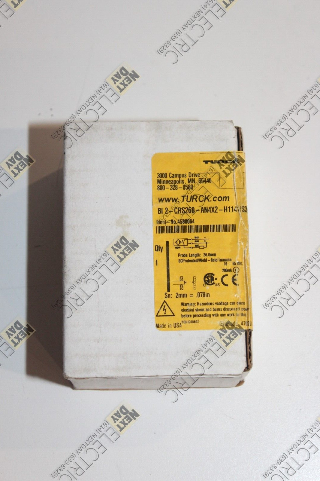 Turck, Bi2-CRS260-AN4X2-H1141/S34, High Pressure Inductive Probe Sensor