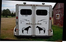 2 LARGE 12.5"  APPALOOSA HORSE STICKERS MIRRORED  DECAL APPALOSSA HORSE *C790*