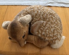 VINTAGE STEIFF LORLI SPOTTED FAWN DEER RESTING LAYING DOWN w/ EAR TAG