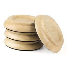 Upright Piano Caster Cups,Premium Quality Hardwood Piano Caster Pads Furnitur...