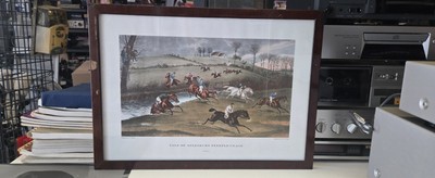 F.C. Turner Print Engraved By G & C HUNT Vale  Of Aylesbury Steeple Chase (2)