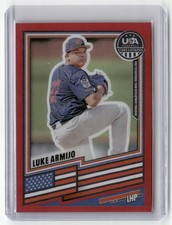 2026 Panini Stars and Stripes Prizm Luke Armijo #162 Red 251/399
