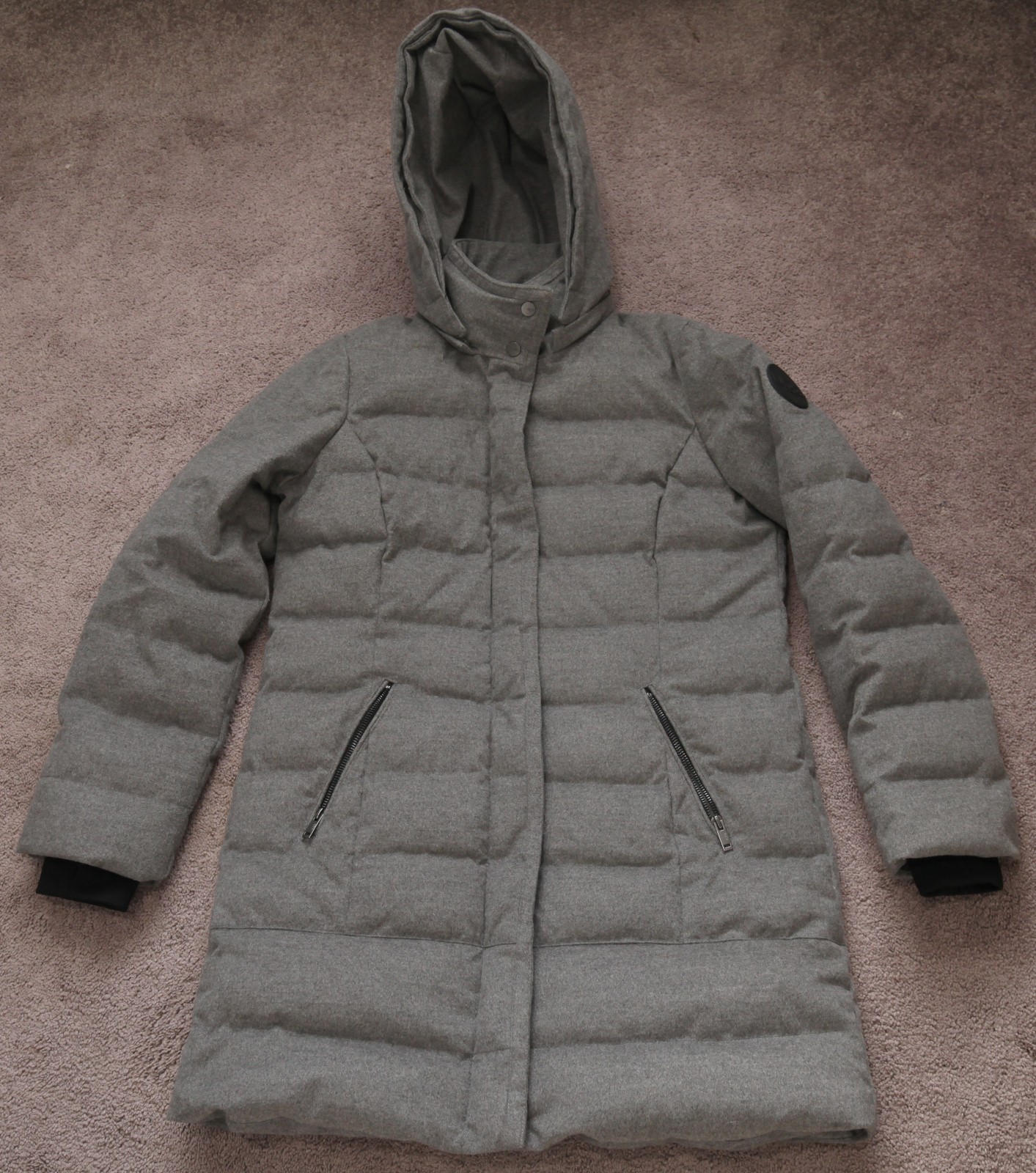 Ugg Celeste Wool & Down Jacket Gray Medium Puffer… - image 1