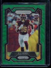 2023 Panini Prizm K.J. Henry Green Wave Washington Commanders #400