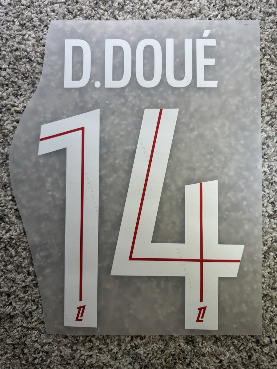 2025/2026 Paris Saint-Germain League 1 Jersey Name Number Set D