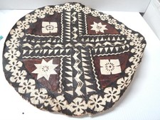 VINTAGE HAWAII SOUTH SEAS ISLANDS FIJI TONGA POLYNESIAN TAPA SERVING MAT