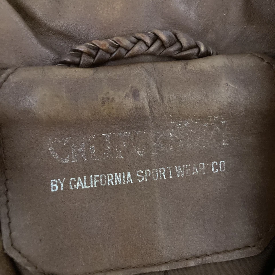 Vintage California Sportswear Leather Blazer Jacket Mens 42 Hong Kong 70s - Image 2 of 4