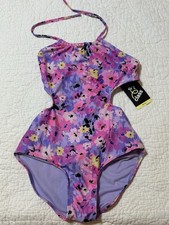 NEW Art Class Swimsuit Size XL 14 Girls 1 PC Cut Out Pink Floral