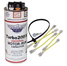 Turbo 200X Motor RUN Capacitor Amrad - Individually Boxed , Up to 97.5 MFD