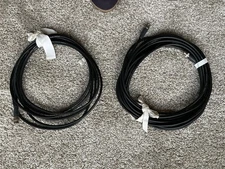 One 15 ft and one 25 ft Male to Male BNC RG59 U Coax Video Cable CCTV