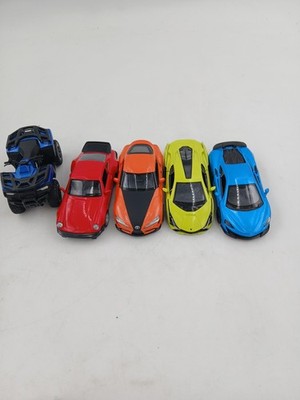 RMZ City Diecast Car Lot 5 Porsche 911 McLaren 600LT Supra Sian ATV Toy Vehicles