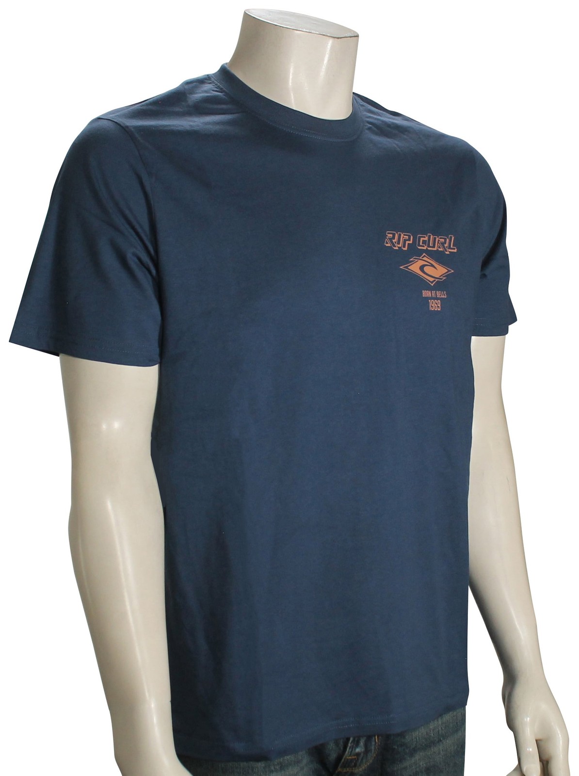 Футболка с надписью Rip Curl Fade Out Icon - Постиранная темно-синяя - Новинка 5590₽