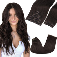 Clip in Hair Extensions Real Human Hair, Remy Human Hair Extensions Clip Ins for