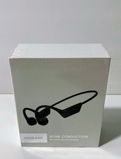 Open Ear Solid Black Bone Conduction Motion Headphones Brand New Sealed