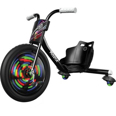 Razor RipRider 360 Lightshow - Drift Trike with Colorful Lights, 3 Wheeled Kids