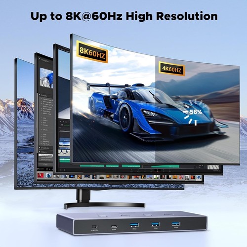 UGREEN HDMI KVM Switch 4 PC 1 monitor Support 8K@60Hz - Afbeelding 4 van 8