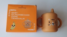 Crofton Baby Silikonowy kubek Kubek do picia Kubek do dzioba bez słomki do picia od 6 miesiąca życia