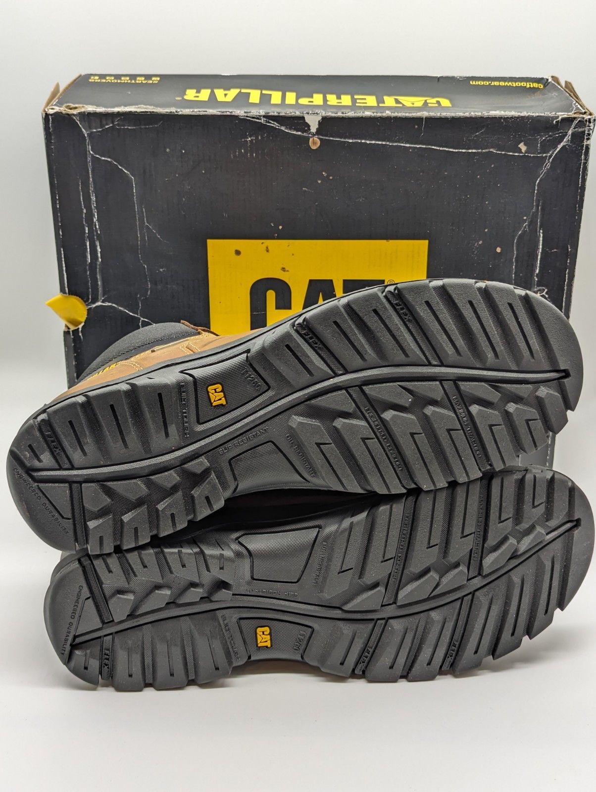 Caterpillar Men Threshold Waterproof Steel Toe Work Boot Brown Size 14M P90935 image 3