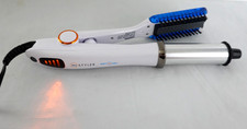 InStyler Wet to Dry Rotating Curling Iron Brush IS2.2-1001 Blue 1.25" Tested