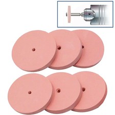 Silicone Polishing Wheels Square Edge Pink Extra Fine Jewelry EVE Germany Pack 6