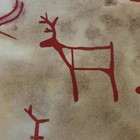 Original Fine Art Watercolor Norwegian Petroglyph Rock Carving Scandinavian 5x7 — photo 5