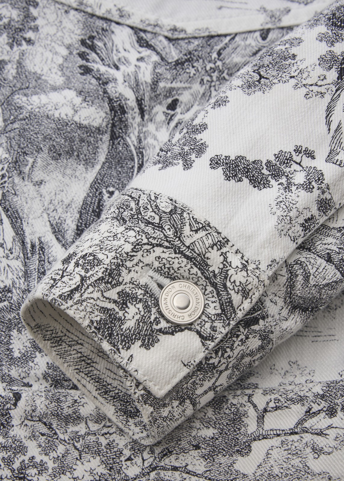 Dior Logo Button All Over Pattern Jacket White/Bl… - image 6