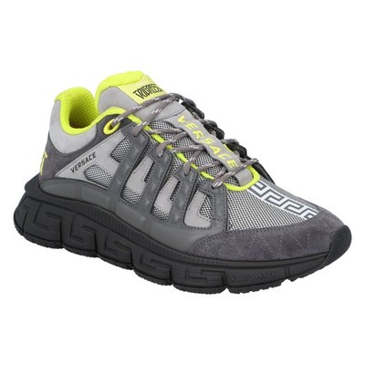 Versace   Sneaker Mit Trigreca-Print Männlich Grau 44